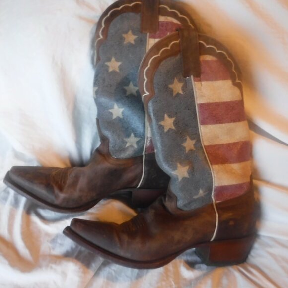 Shyanne Shoes - Shyanne Womens American Flag Western Womens Cowgirl Boots Size 7 B
